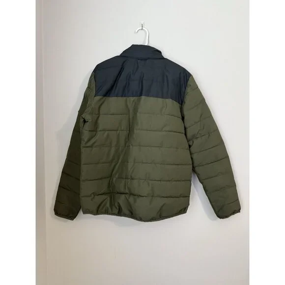 Gerry Bearwood Workwear Puffer Jacket Men M Olive Black Cozy Quilted Comfy - Picture 7 of 10